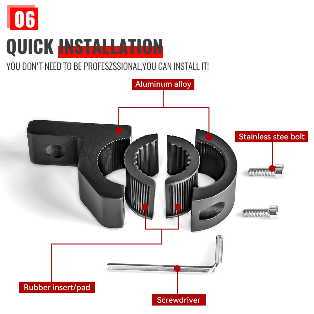 For Motorcycle Spotlights Motorcycle LED Headlight Clamps Brackets Tube Clamp Mount Kit Or Fog Light Mount Motorbike Accessories