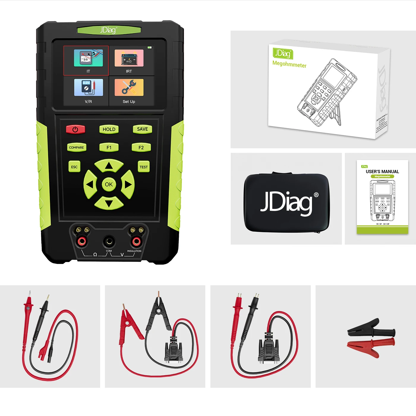 

EV001 EV Insulation Tester - Battery Internal Resistance & Insulation Resistance Diagnostic Tool for New Energy Vehicles​