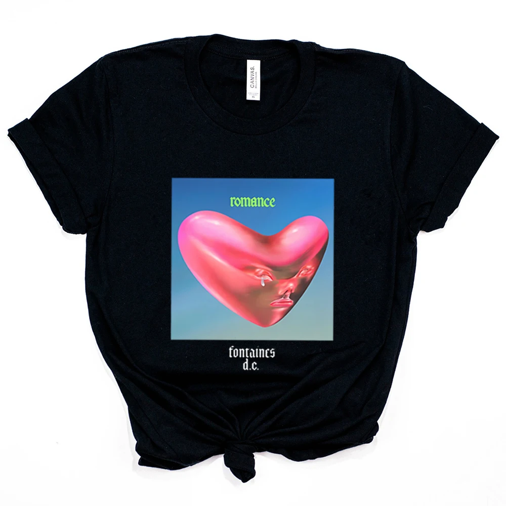 فونتينز تيار مستمر الرومانسية تي شيرت الأيرلندية موسيقى الروك الفرقة قميص مضحك طباعة قميص قصير الأكمام تيز ريترو Y2k القمصان العصرية المشجعين هدية