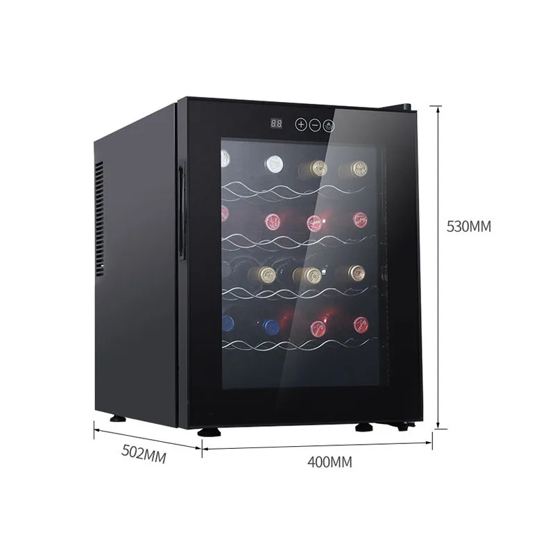 Wine Cooler Refrigerator 46L 20 Bottles Wine Cabinet Fridge Freestanding