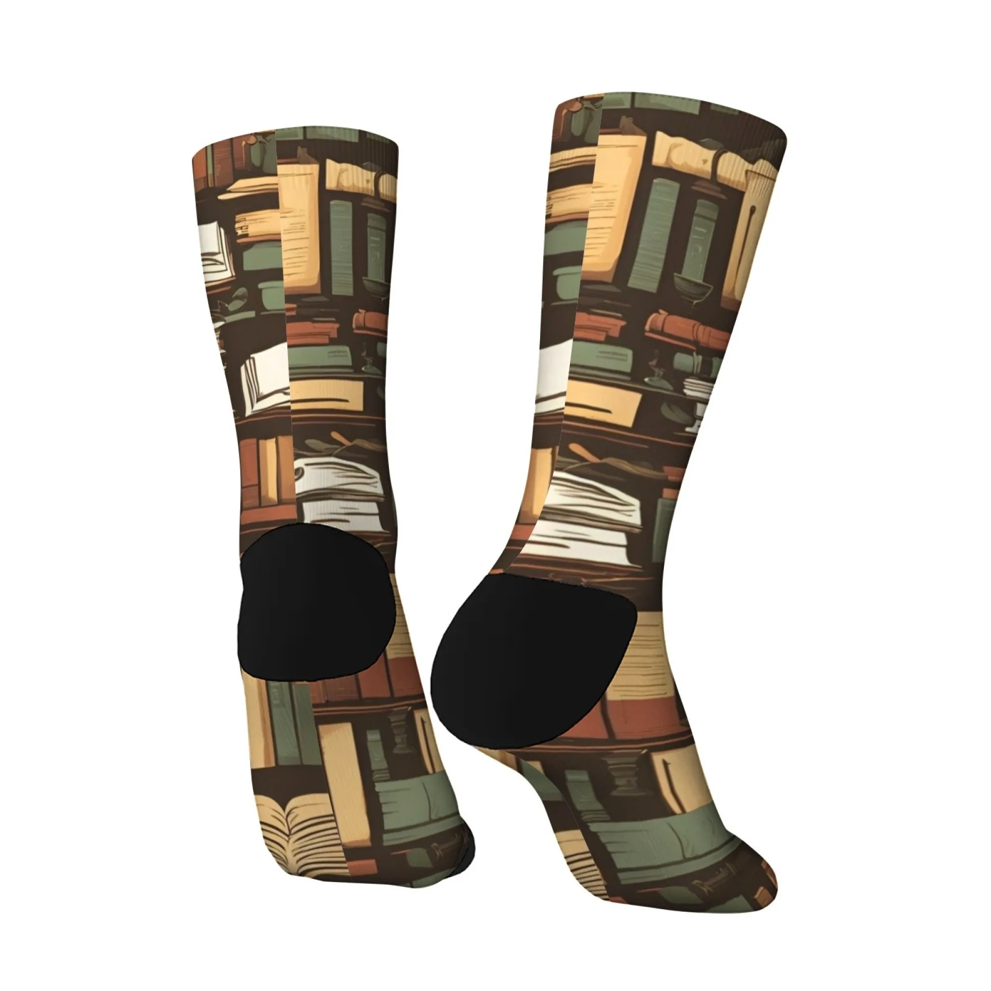 1 زوج الجدة طاقم الجوارب الهيب هوب الشارع الأزياء مع غريب الأطوار كتاب ونظارات طباعة قبعة سوداء مضحك الجدة لعوب جورب تصميم