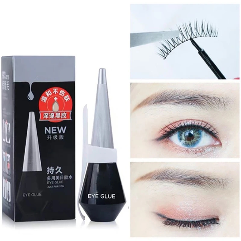 Dán Cường Lực Cho Dải Lông Mi, Tông Màu Đen, 12Ml, lông Mi Giả Lông Mày Keo Keo Lâu Dài Cho Đôi Mắt Nhạy Cảm