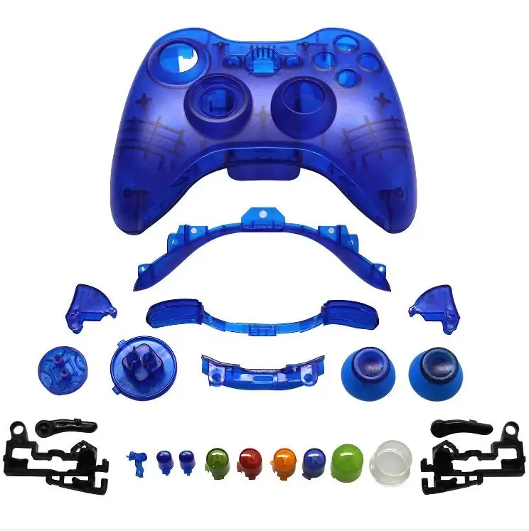 Полный комплект запасных элементов для корпуса и кнопок для Microsoft Xbox 360, беспроводной контроллер, чехол для ремонта геймпада