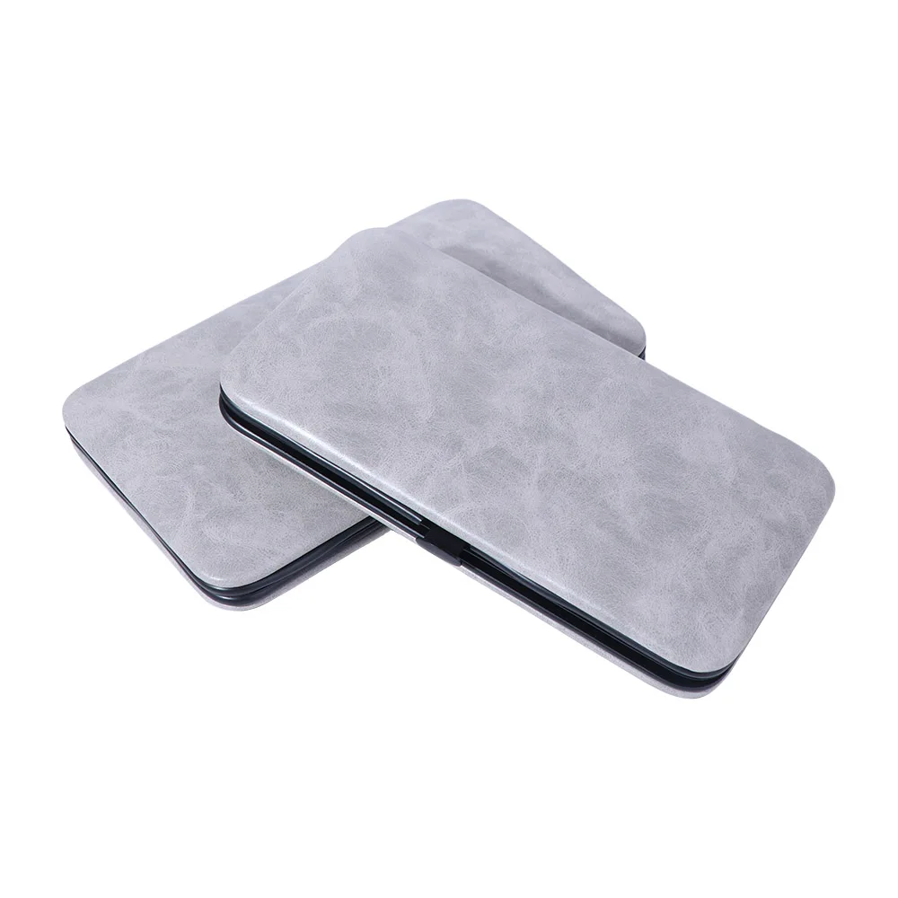 

13/24pcs Anti-slip Design Stainless Steel Nail Clipper Set with PU Case Sharp Nail Trimming Set Black Manicure Set Children