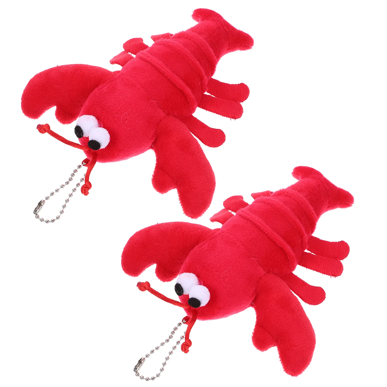 Lobster Plush Keychain Decoration Toy Pendant Miniature Cartoon Crayfish Pp Cotton