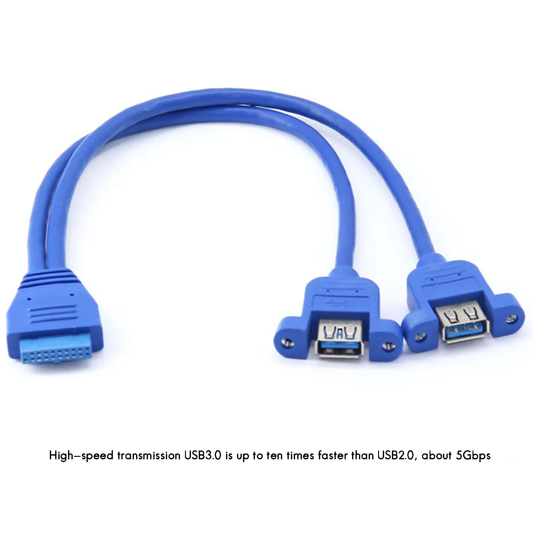 섀시 후면 베젤 케이블, 20 핀-USB3.0, 1 포인트 2 듀얼 USB3.0-마더보드, 20 핀-익스텐션 케이블, 이어 포함