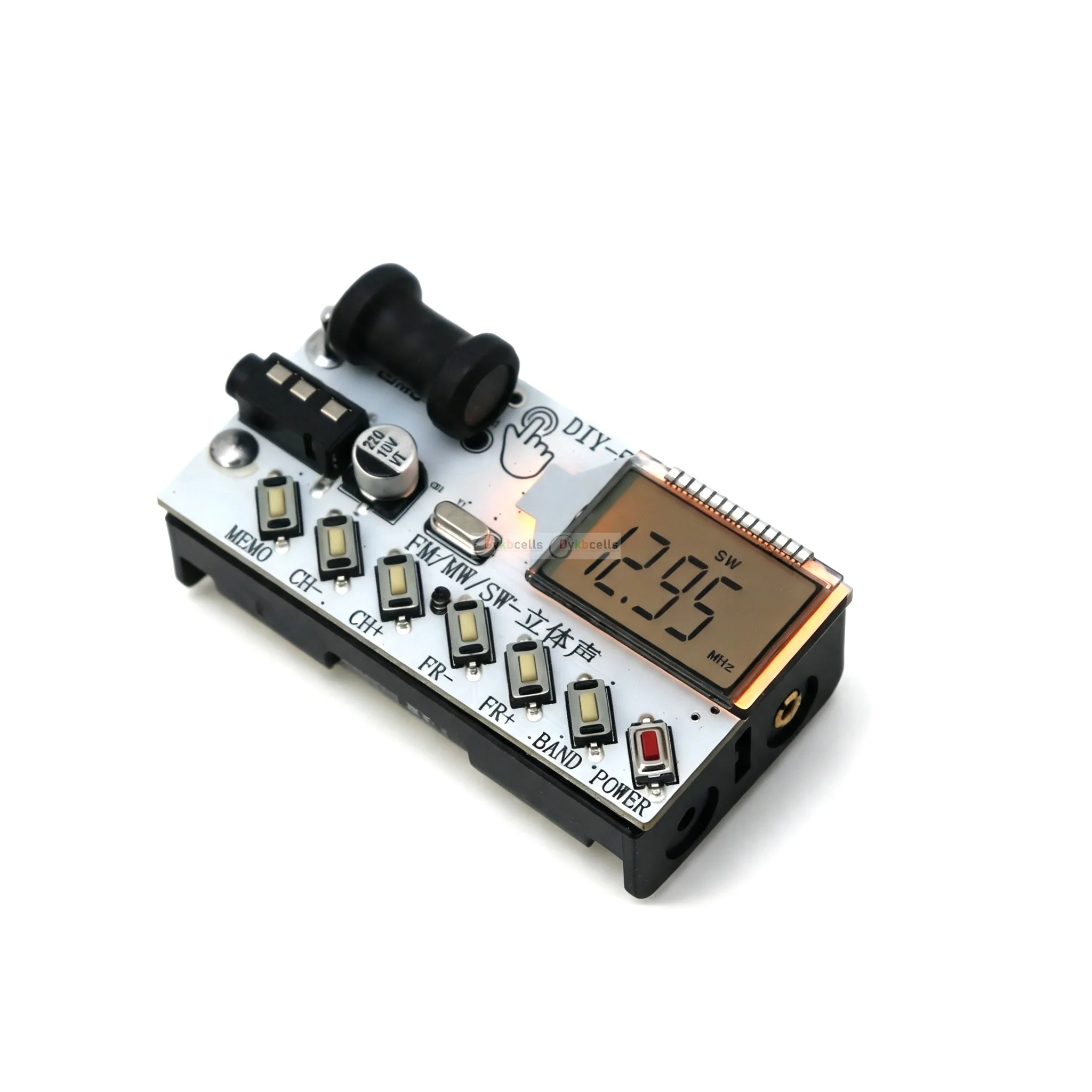 AM FM MW SW Radio Digitaluhr LCD-Display Frequenz 4-Band Mittelwellen-Kurzwellen-Empfänger Rundfunkempfang Kopfhörer-Radio – Detail 2