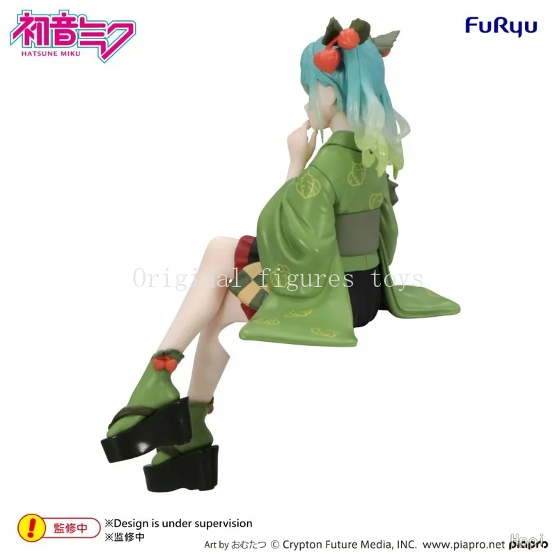 2027年1月、予約販売開始。オリジナル・フリュ・初音ミク・ヌードルストッパー・フィギュア。花の妖精、冬の桜、グリーンカラー。-おもちゃ