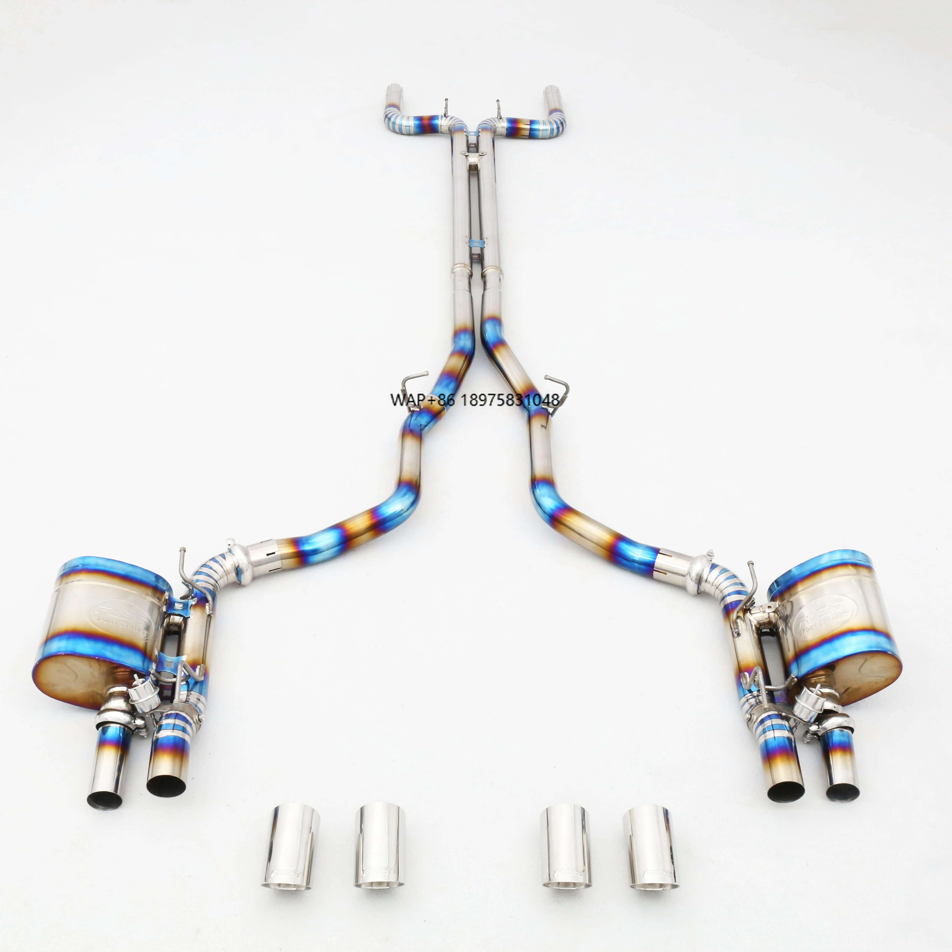 Custom 304 Stainless Steel/Titanium Valved Exhaust System Designed Specifically for 3.0T V6 Exhaust Pipes