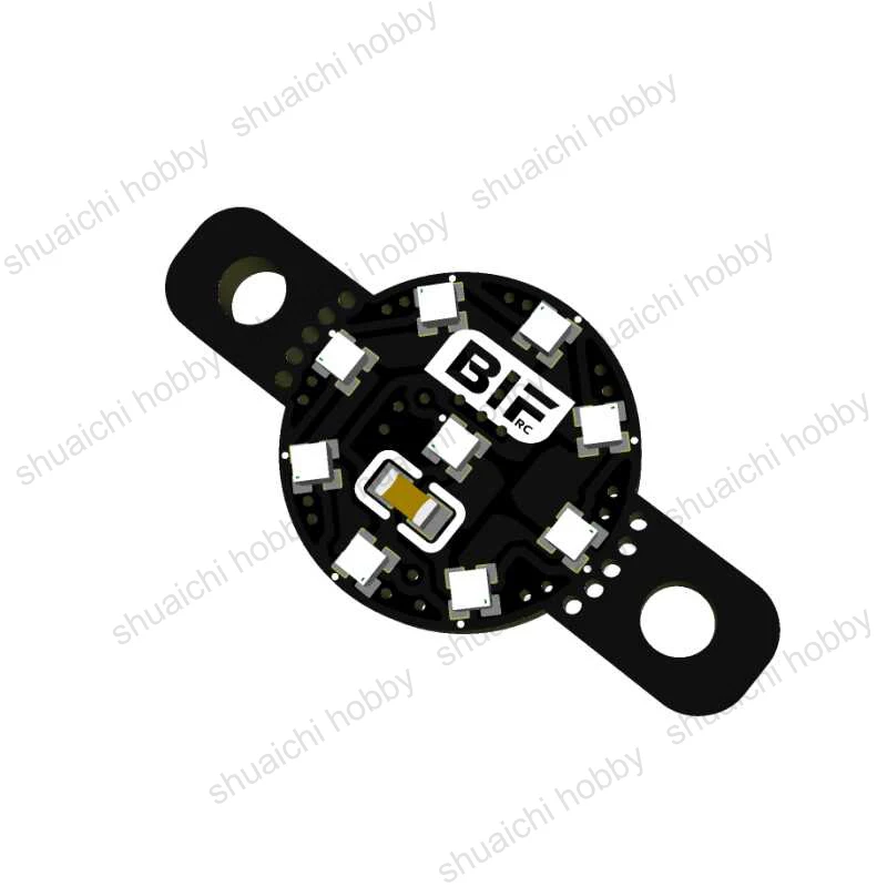 3PCS FPV Drone LED Light Board WS2812 Lamp Bead 3.3-5V Input 15mm Mounting Hole Distance for RC Car DIY Modification Accessories