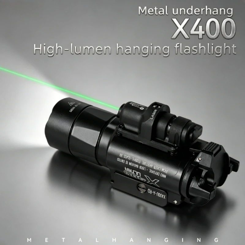 One Click Quick Take Off X400U Alloy Illuminator Under Holder High Output Flashlight With Alignment Tune