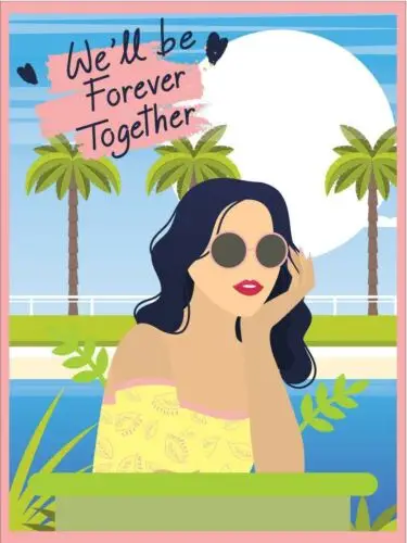 Metal plaque vintage retro style We'll Be Together Forever Classic tin door sign tin sign