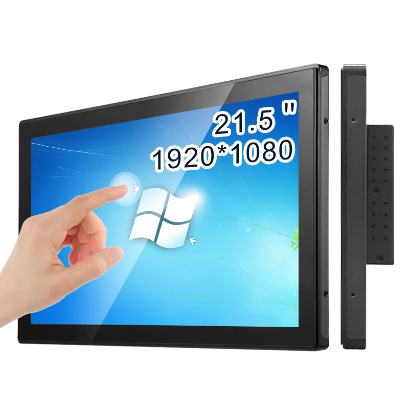 

Zhixianda Outdoor Use 1000 Nits 21.5 Inch 1920*1080 PCAP Waterproof Capacitive Touch Screen Monitor With VGA HDMI DVI USB Port