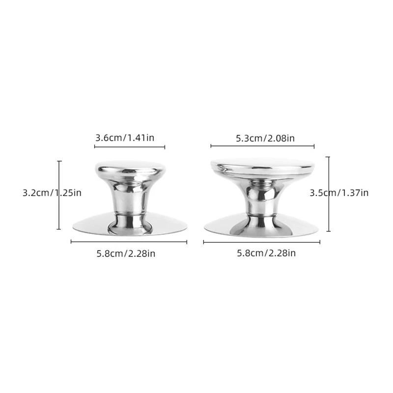 1 Pcs Oven Knob Stainless Steel Pot Pan Lid Cover Handle Replacement Accessories Kits Kitchen Cookware Hardware