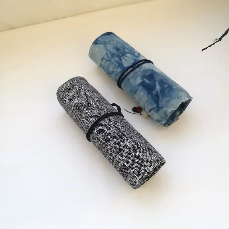 Pencil Pouch Vintage Roll Bagroll Pencil Case Kawaii Pencil Pouch Case Pencil Bag 7-hole Pack