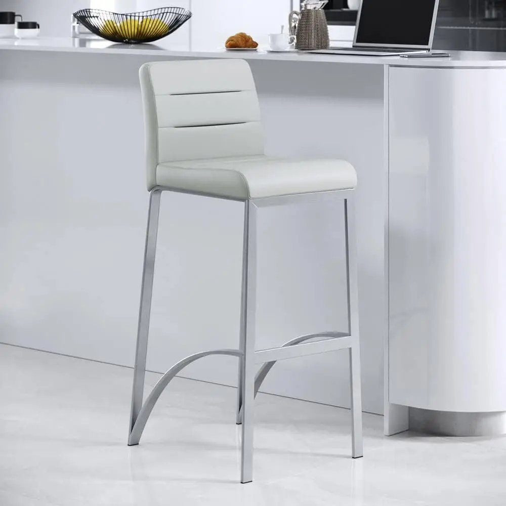 

Furniture Lynx Bar Stool With Metal Base - Grey