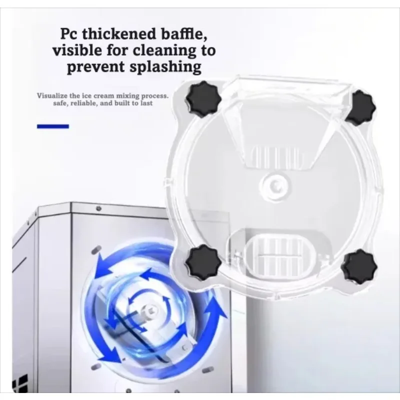 

【Brand new】Commercial Hard Ice Cream Machine Italian Gelato Maker Automatic Batch Freezer For Scoop Gelato Shop Dessert Business