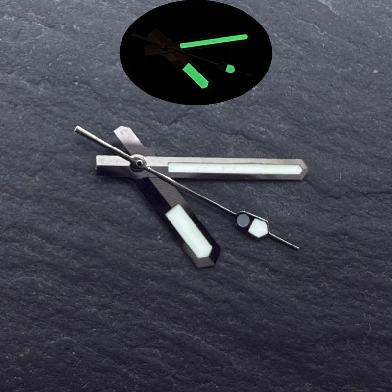 Mod Watch Hand 9*12.5*13mm Green Luminous Pointter Fits NH35 NH36 4R35 4R36 7S26 Watch Movement Mechanical Diver's Watch Parts