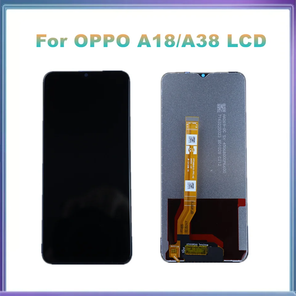 Pantalla LCD A18 A38 para OPPO A38 CPH2579 LCD Display Touch Screen Digiziter Assembly Replacement para Oppo A18 CPH2591 Display con Marco 3