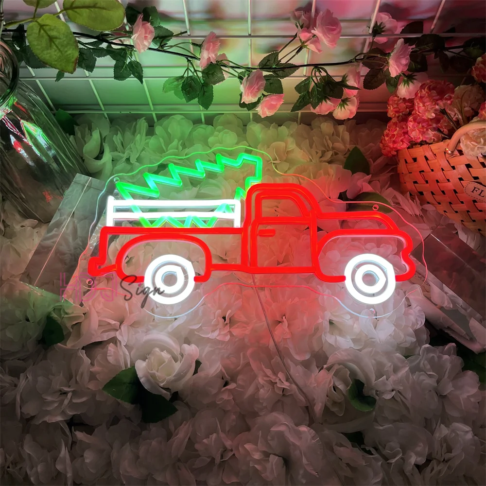 Merry Christmas Neon Signs Home Room Party LED Wall Decor New Year Decoration Christmas Neon Lights Personalize Gifts