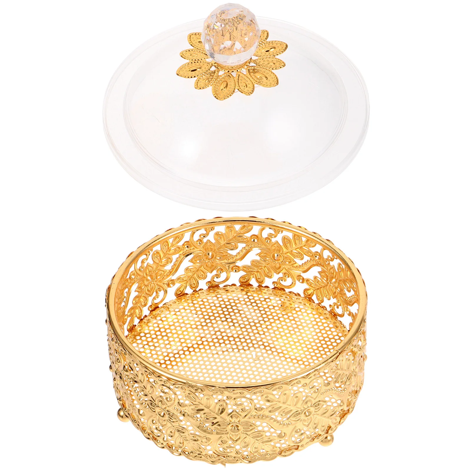 

Aluminum Alloy Candy Box Retro Style Smooth Surface Treatment Safe for Birthday Xmas Festival Gift Storage