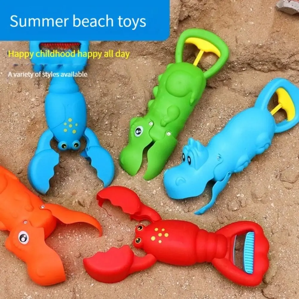 

Lobster Claw Catcher Sand Grabber Toys Educational Cartoon Shark Crocodile Toy Clip Colorful Interactive Animal Beach Play Toys