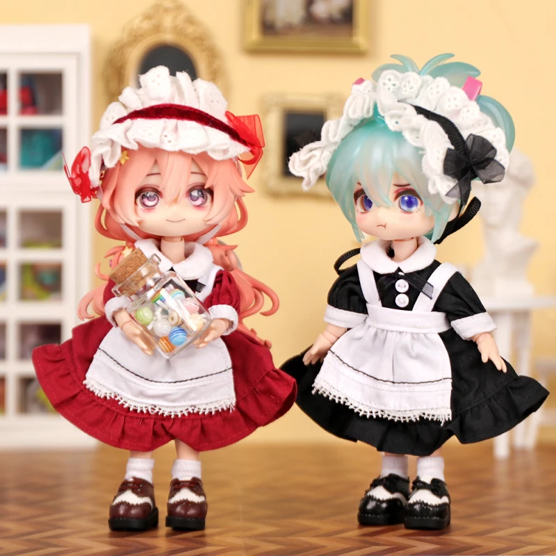 Ob11 Vestiti per le bambole Cameriera Lolita Set Vestiti per le bambole Set per Obitsu11 GSC 1/12 Vestiti per le bambole Accessori per bambole Ufdoll Gsc Bjd Doll