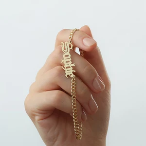 12 최고의 판매 이름 Anklet -№12