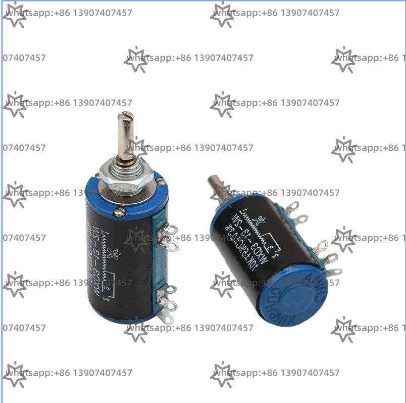 WXD3-13-2W multi coil wire wound potentiometer 1K 2K2 4K710K2K2K resistor with knob cap