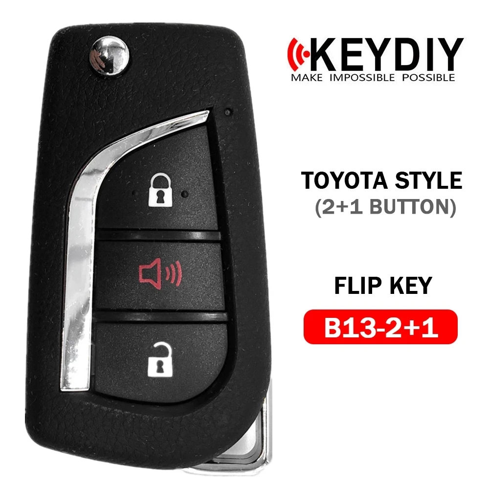 KEYDIY B13-2 B13 B13-2+1 Universal Remote Key KD B-Series for Toyota Style for KD900 KD MINI URG200 KD-X2 5pcs/lot