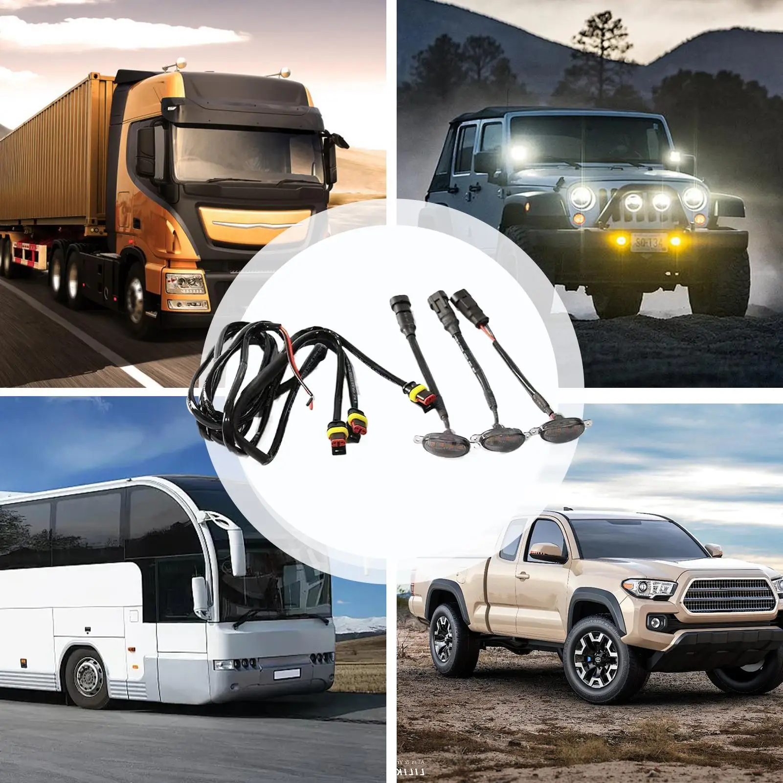 

Для Ford F-150 фонари на решетке для транспортных средств, водонепроницаемые всепогодные лампы, светодиодные фонари высокой яркости для кемпинга, путешествий