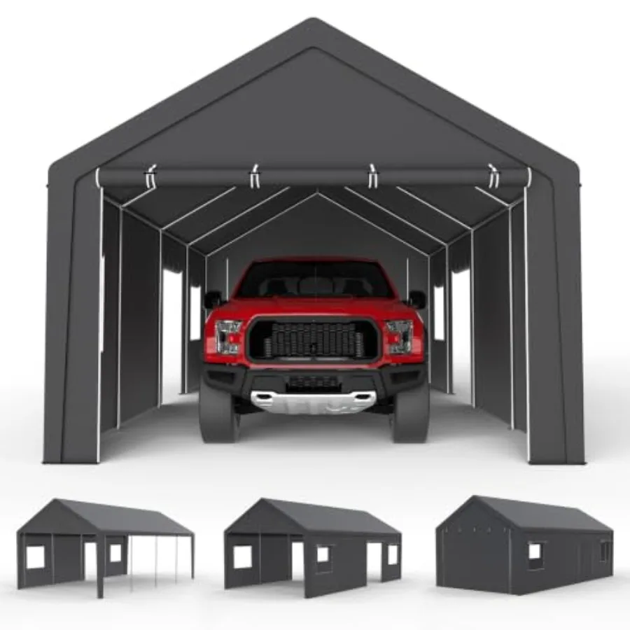 Feet Heavy Duty Carport, Portable Garage Car Ports