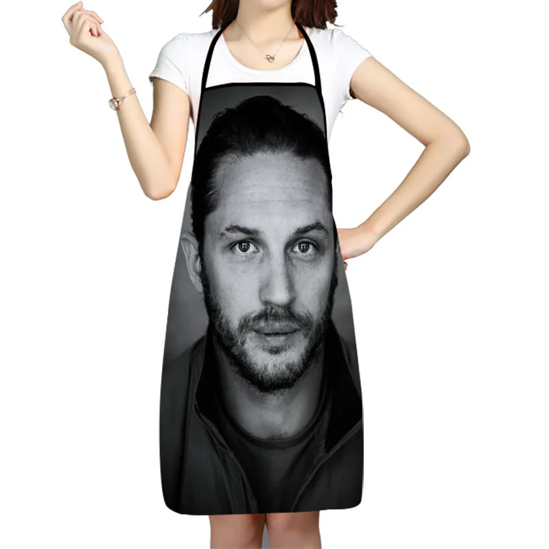 Tom Hardy Actor Apron Kitchen Aprons For Women Men Bibs Household Cleaning Pinafore Home Cooking Apron For Manicure