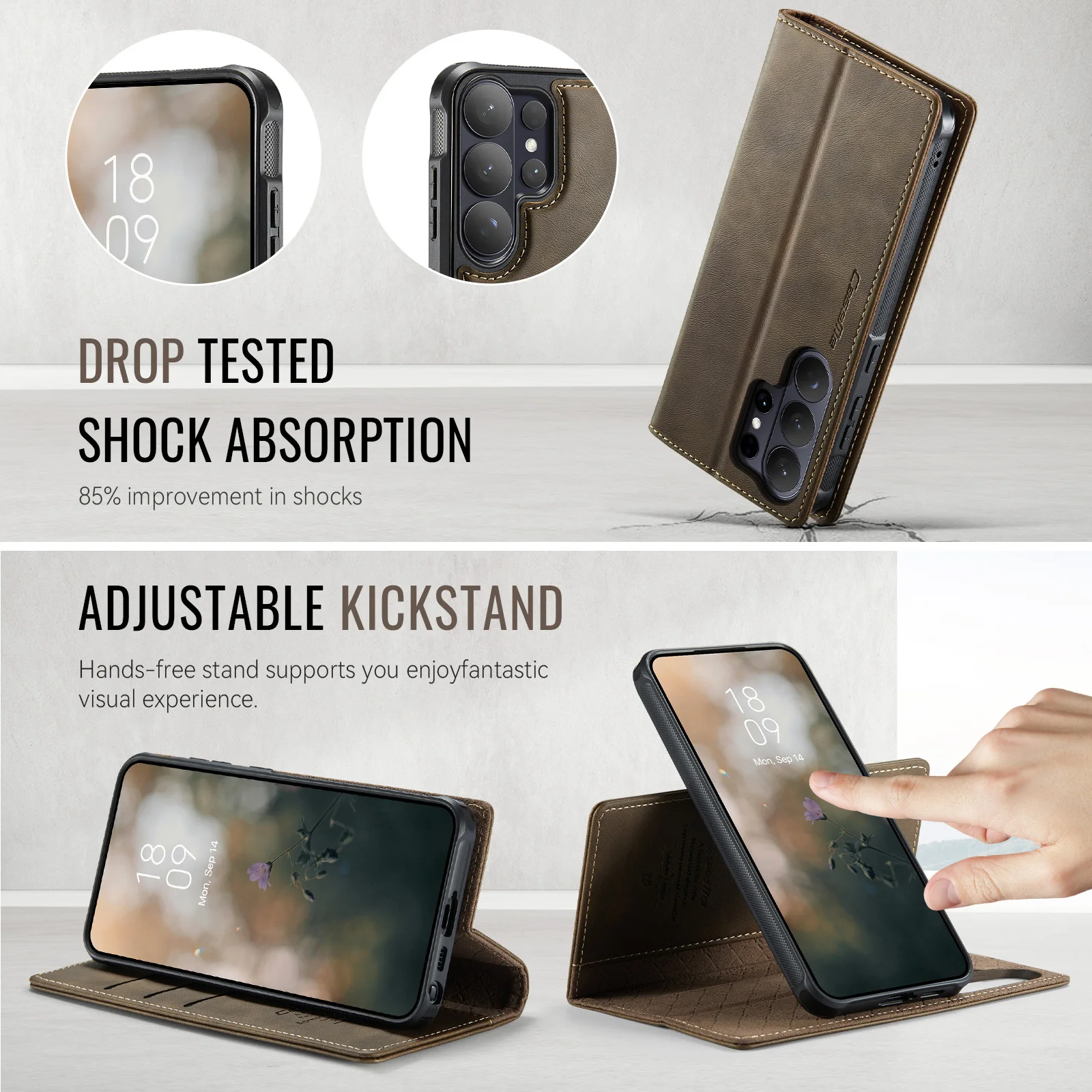 2 in 1 Magnetic Flip Case for Samsung Galaxy S26 Ultra S25 Edge Plus S24 S23 Fe S22 Wireless Charging Wallet Phone Cover Coque - view 5
