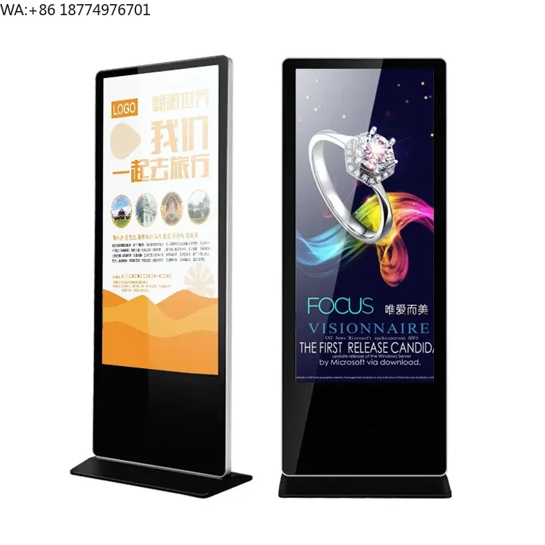 

50 Inch LCD Touch Screen Advertising Kiosk for Mall Restaurant Shopping Centre FloorStand Display Monitor with Video Application