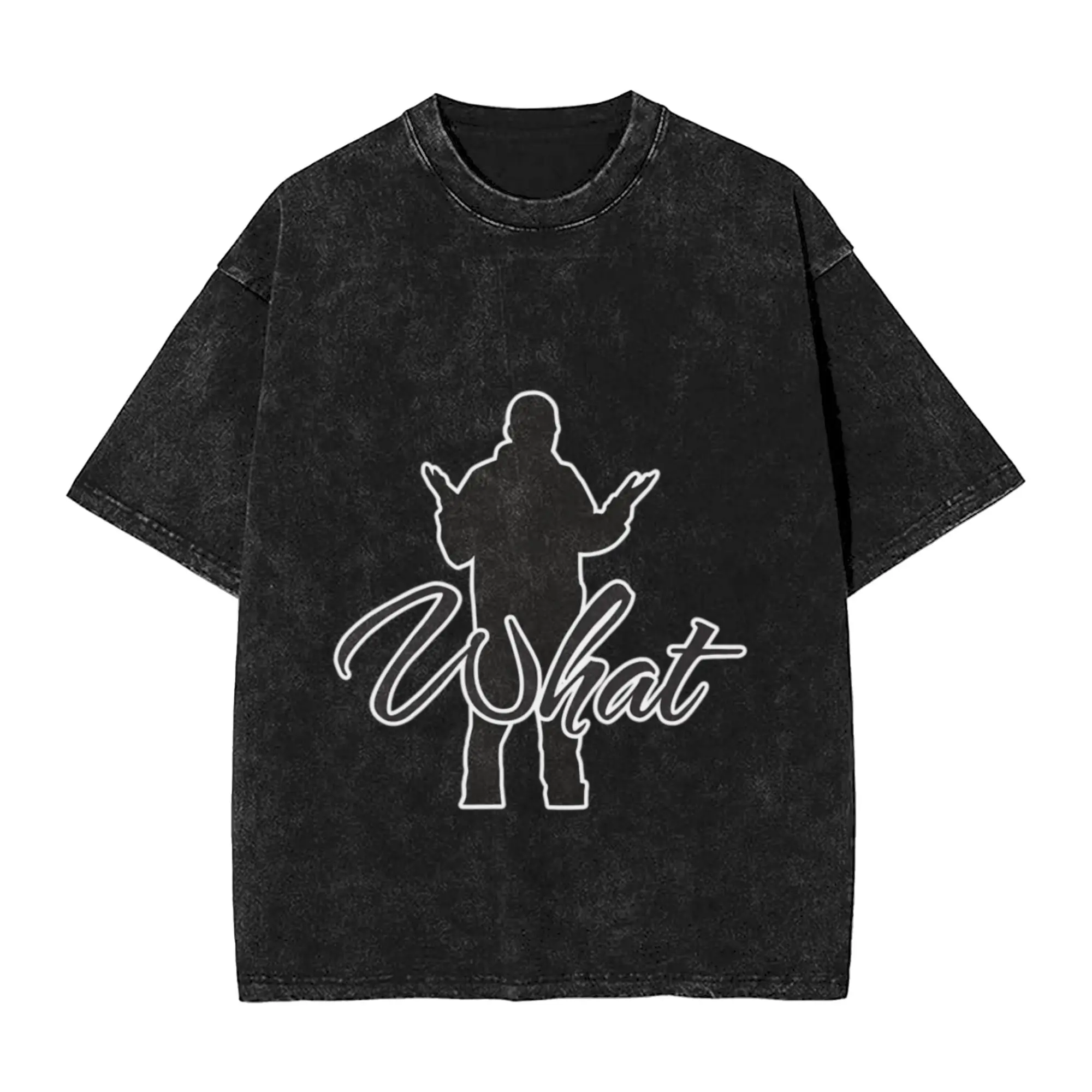 Hip Hop design  What   Perfect Gift hip hop Unique Cool A Washed T Shirt Men's Women's Oversized Cotton Tees Tops