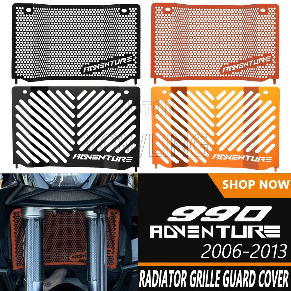 

For 950 Adventure 2003 2004 2005 2006 990 Adventure R 2006 - 2013 Radiator Grille Cover Guard Protection Protetor Parts 990 ADV