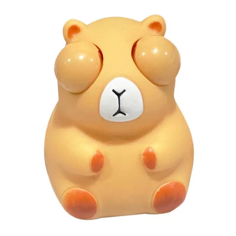 Squeeze Toy Pop Out Eyes Squeeze Pop-Eyes Capybara Toy Squeezing Toys Capybara Pinch Prank Capybara Squeeze Toy Relieve Stress