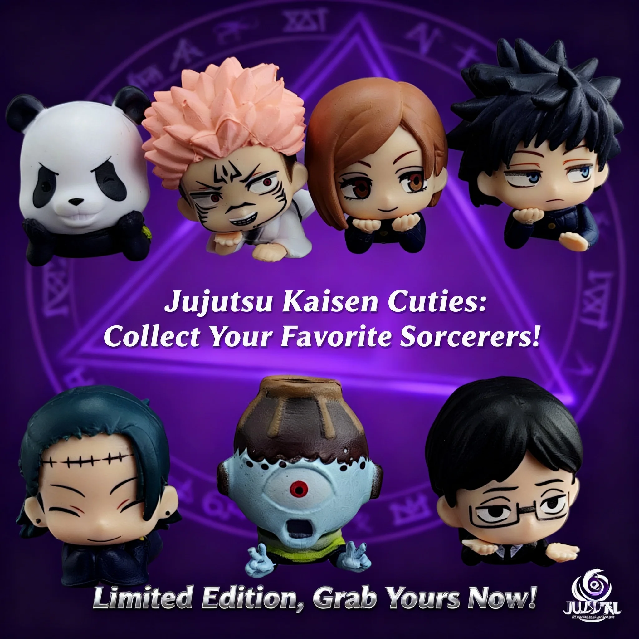 

7 PCS Anime Jujutsu Kaisen Figures Cute Q Version Gojo Satoru Yuji Itadori Sukuna Fushiguro Megumi Kugisaki Nobara Dolls Decor