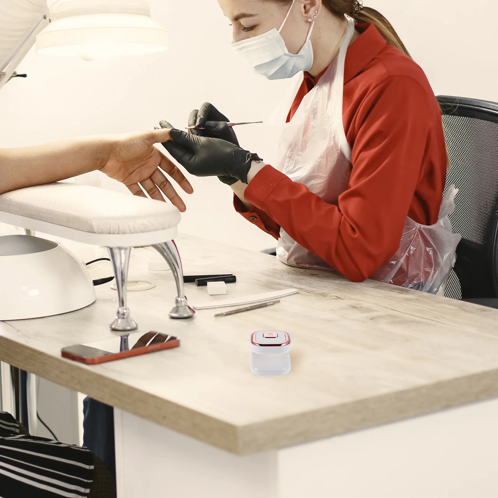 1 Zestaw Mini Przenośna Lampa do Paznokci Suszarka do Żelu USB Szybkie Utwardzanie Mała Podróżna Ręczna Lampka do Paznokci Domowy Salon Mini Lampa do Paznokci