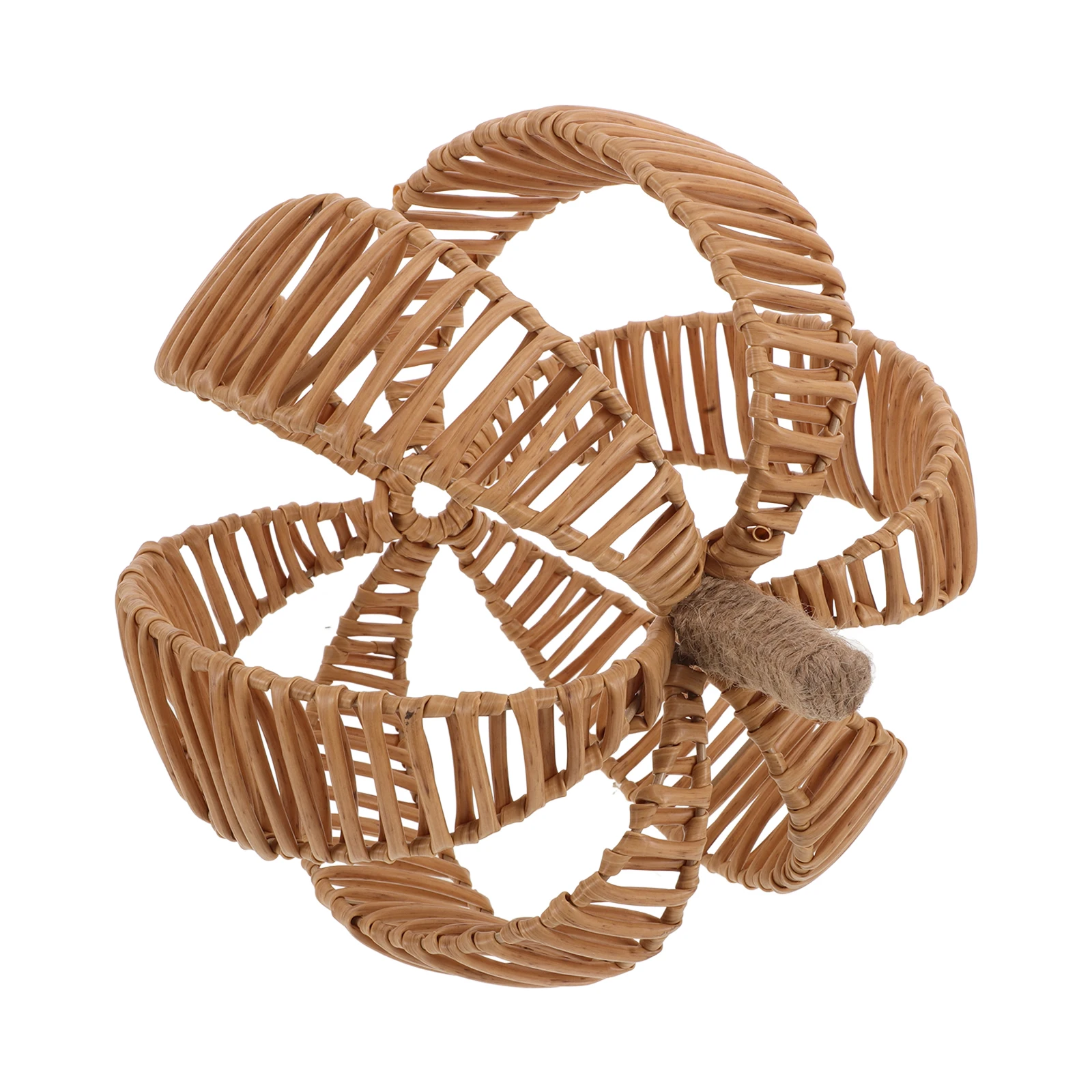 

Handwoven Ornament Halloween Decoration Festive Woven Pumpkin Desktop Decoration Party Supply Iron Wire Frame Pumpkin Adornment