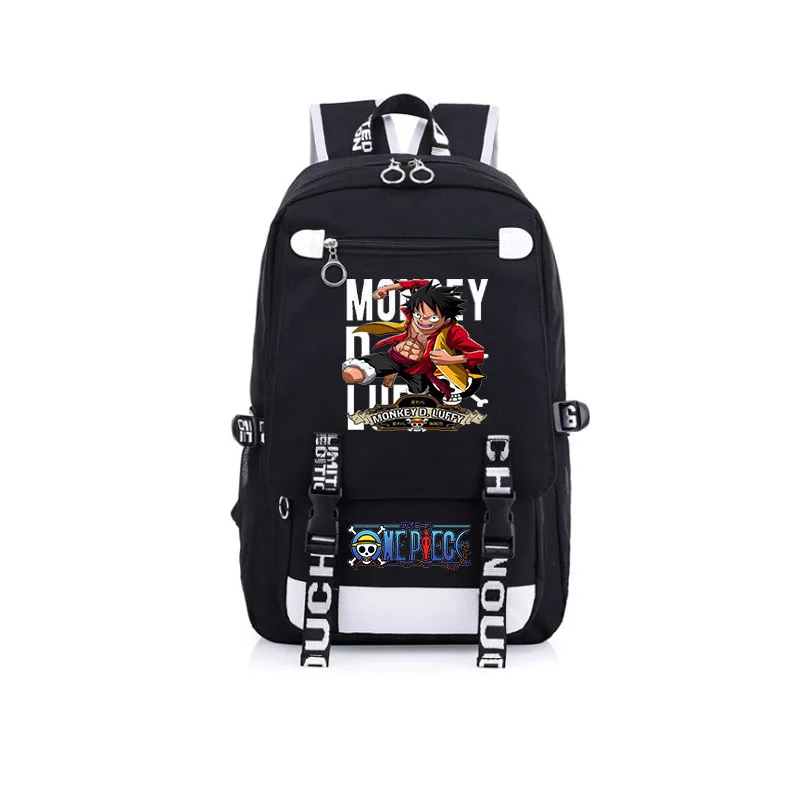 One Piece New Cartoon Student Schoolbag Large Capacity Casual and Lightweight Shoulder Pad Cute Waterproof Backpack