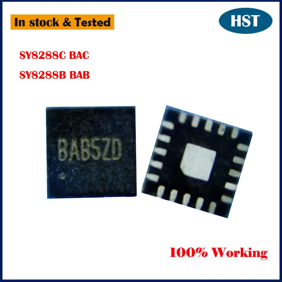 10PCS/LOT Original New SY8288C BAC SY8288B BAB NSY8288CRAC BAC5 BAC6 SY8288BRAC BAB6 BAC= QFN IC Chipset