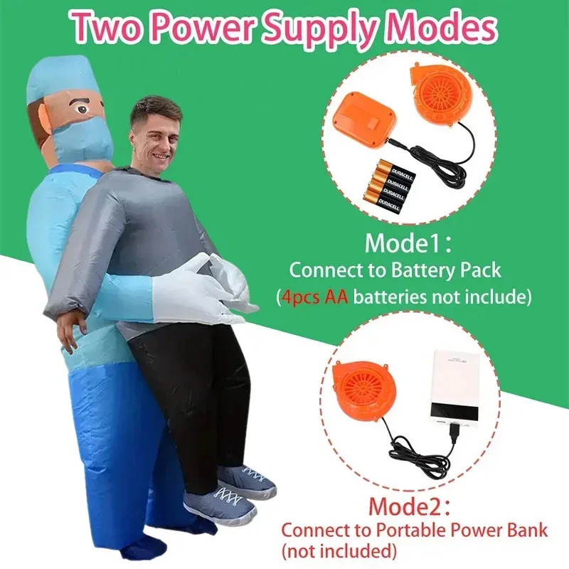 

2025 yiyi Adults Scary Doctor/Surgeon Inflatable Halloween Carnival Tricky Cosplay Costume Props Fancy Dress Stage Shows