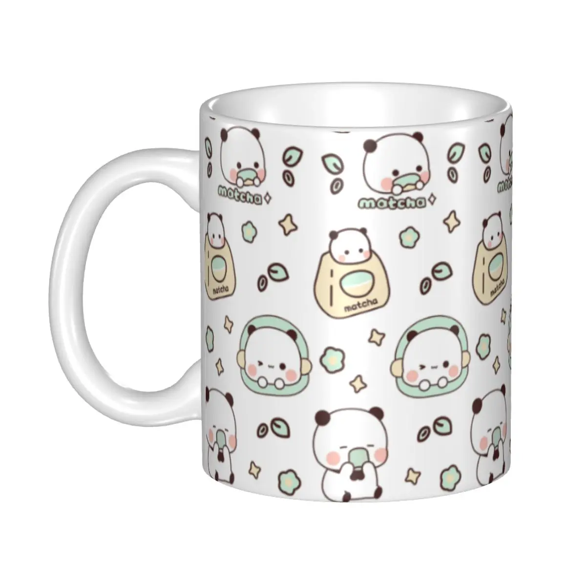 

Custom Cute Matcha Panda Bubu And Dudu Mugs DIY Ceramic Tea Milk Coffee Cup