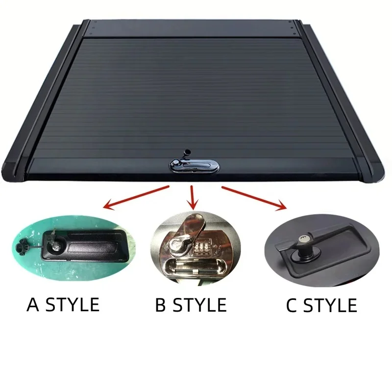 High Quality Aluminum Alloy Roll Up Shutter Lid Manual Operation With Utility Track