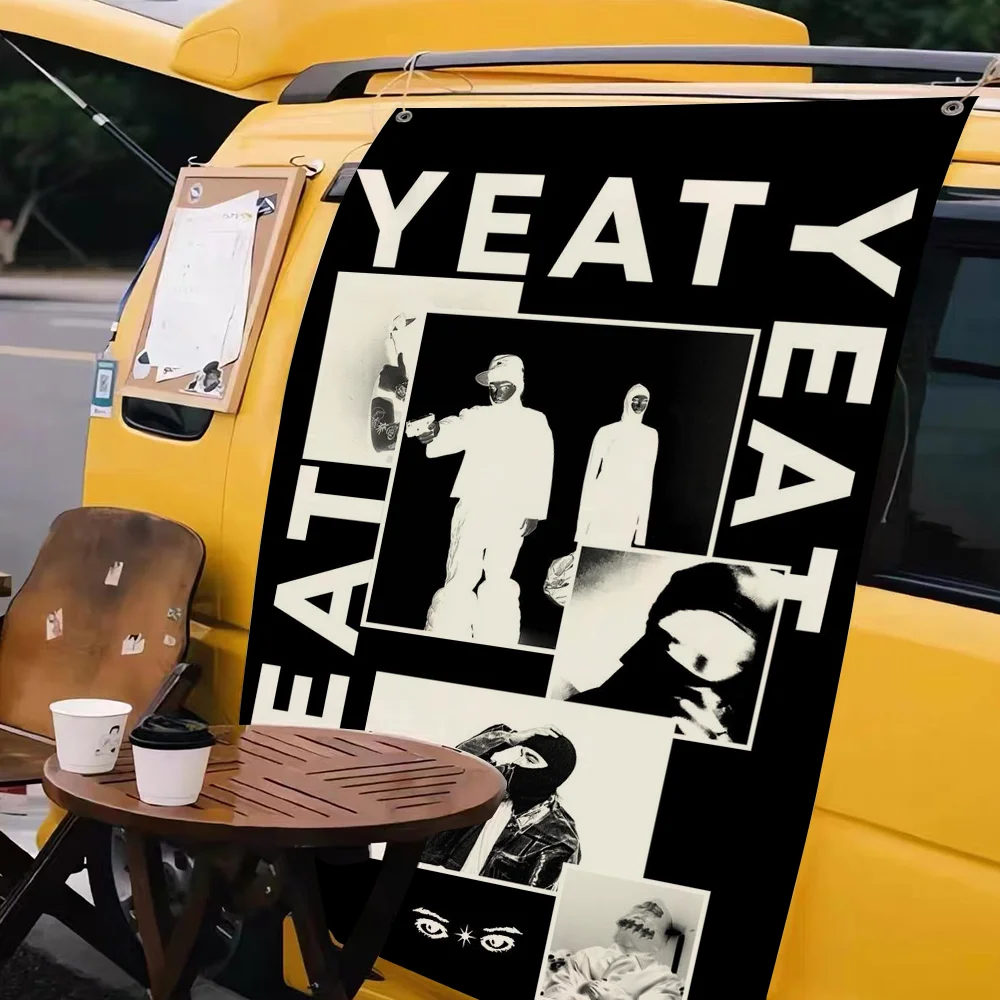 مغني الراب Yeat Lyfestyle العلم HiP نسيج الجدار الشنق الفن الحديث المنزل التخييم في الهواء الطلق الديكور