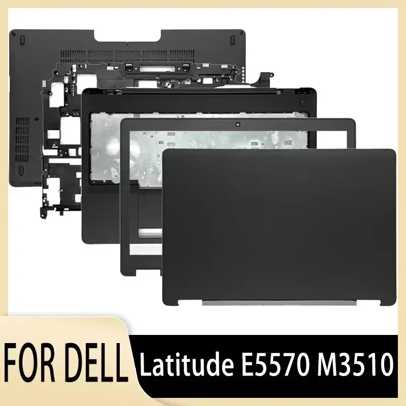 laptop lcd capa traseira para latitude e5570 m3510 moldura frontal sem toque apoio para as maos superior inferior case dobradicas tampa traseira novo 01