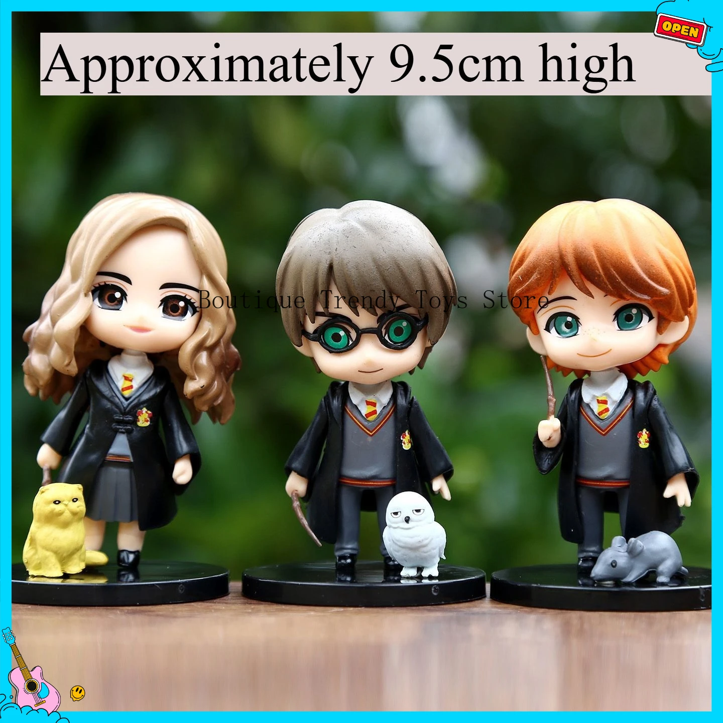 

Kawaii Q-version Magic Style Figurines - 3 Styles Collectible Dolls - Cake Decoration Desktop Ornament Gift for Kids Teens