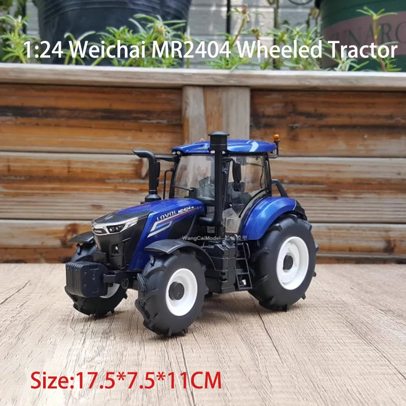 

1:24 Scale Weichai MR2404 Wheeled Tractor Plastic Agricultural Machinery Model Collection Souvenir Ornaments Display